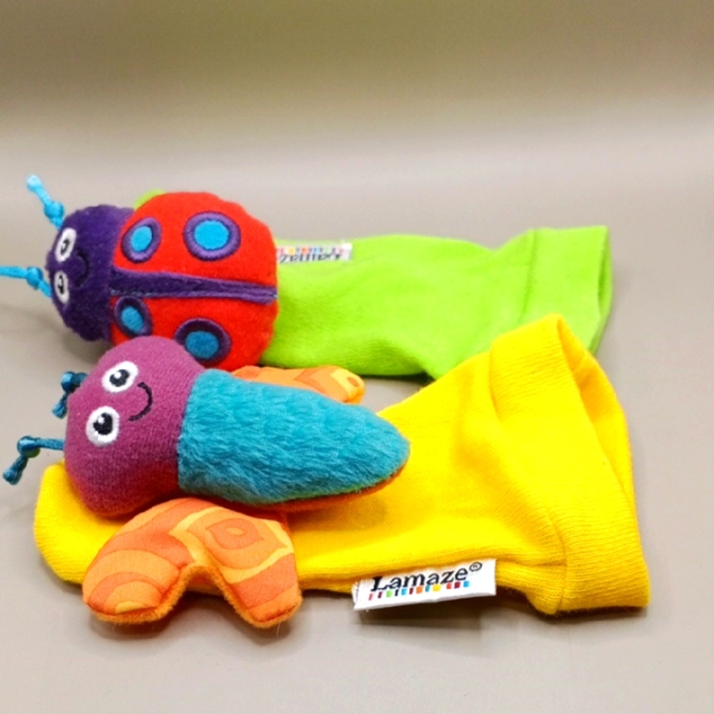 Lamaze Colorful Bug Wrist Rattles for Kids
